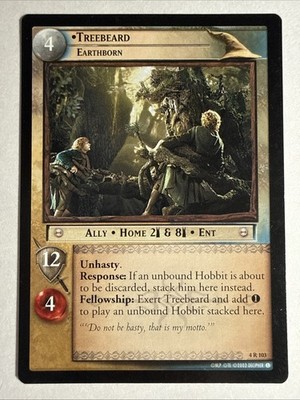 LOTR TCG TTT Two Towers TREEBEARD EARTHBORN 4R103 Lord Of The Rings