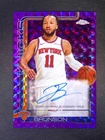 2025-26 Topps Chrome Jalen Brunson Auto Geometric Purple Refractor /75