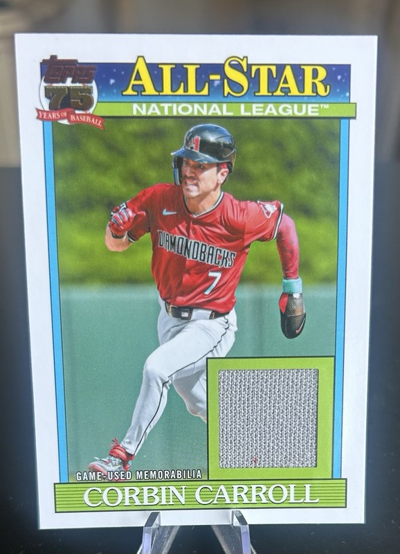 Topps Corbin Carroll Arizona Diamondbacks 2026 1991 All-Stars Relic #91ASR-CC