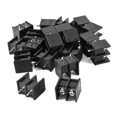 20pcs 300V 25A 10mm Pitch Pluggable PCB Mounting Plastic Screw Terminal Block