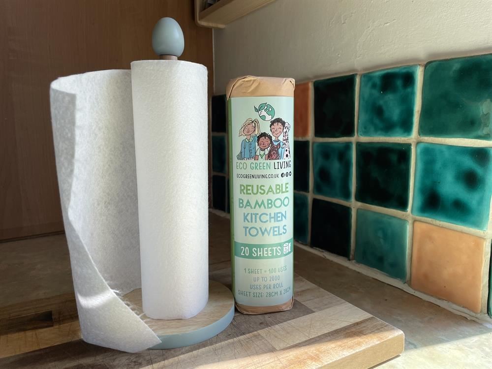 Eco Green Living Reusable Bamboo Kitchen Towels - Image 3