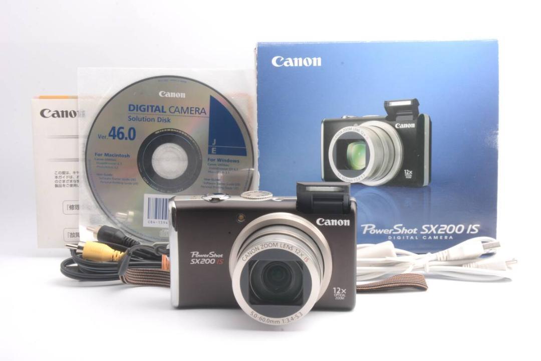 Canon PowerShot SX200 IS Digital Camera 12MP 12x Zoom Boxed Tested