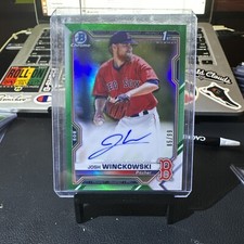 2021 Bowman Chrome - Prospect Auto Green Refractor #CPA-JWI Josh Winckowski /99