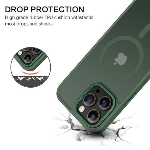 For iPhone 14 Pro Max Shockproof Slim Hybrid Rugged MagSafe Magnetic Back Case - Photo 5 sur 216
