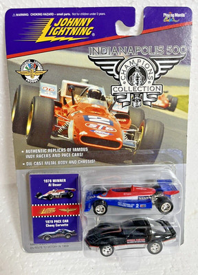 Johnny Lightning '96 Indy 500 2-Pack '78 Al Unser-Chevy Corvette Pace Car