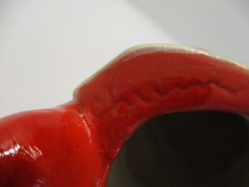 1980 Garden GNOME Hobbyist Ceramic Sitting Shelf Sitter Leprechaun w Pipe 5" Vtg - Picture 10 of 11