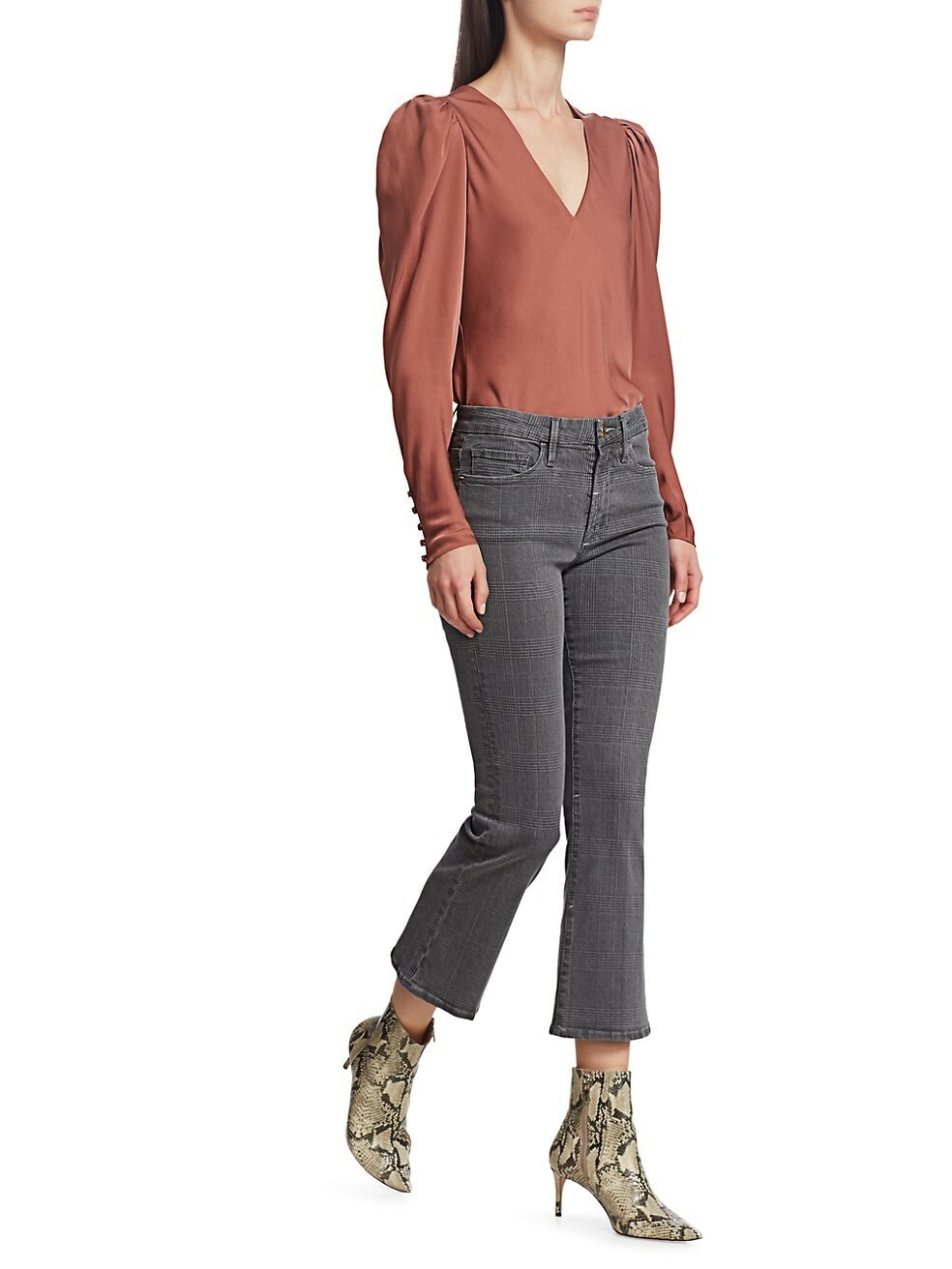 NWat, $350, Frame Shirred Puff Sleeve Silk Blouse, size xs | eBay