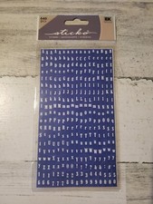 EK success Sticko Scrapbook Stickers letters in squares