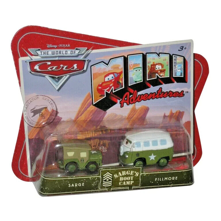 レア！カーズMINI ADVENTURES SARGE & FILLMORE NEW Disney Cars Mini Adventures SARGE & FILLMORE Sarge's Boot Camp