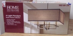 Home Decorators Collection 4 Light Brushed Nickel Chandelier