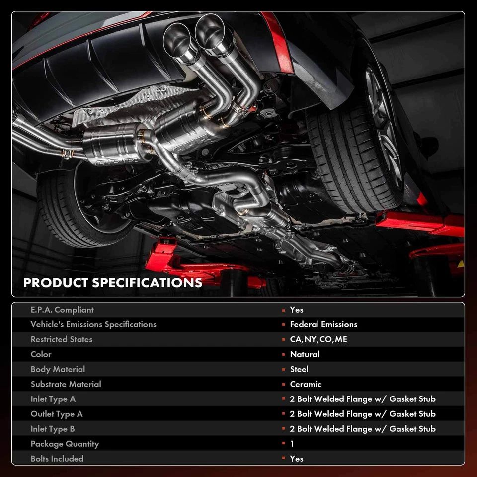 Convertidor catalítico para Toyota Camry 1997-2001 Solara Avalon Lexus ES300 SC300 Foto 4 de 4