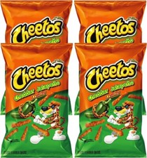 Cheetos Crunchy Jalapeno 4xLARGE Bag's( 8oz/226g) USA Imports B.B Oct 26