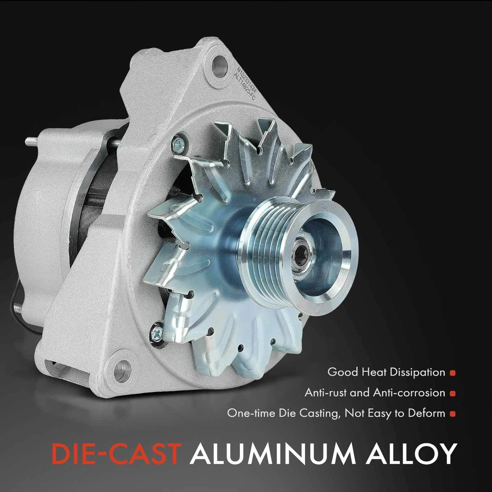 New Alternator for Mercedes-Benz 190D 300CE 300SDL 70A 12V CW 6-Groove Pulley - Image 4 of 4