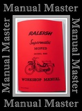 Raleigh RM5 Supermatic Moped Workshop Manual Booklet