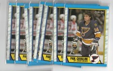 PAUL CAVALLINI ST. LOUIS BLUES 1989/90 OPC O-PEE-CHEE 10X ROOKIE LOT
