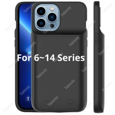 For iPhone 14 13 12 11 Pro Max XR Battery Charger Case Power Bank Charging Cover