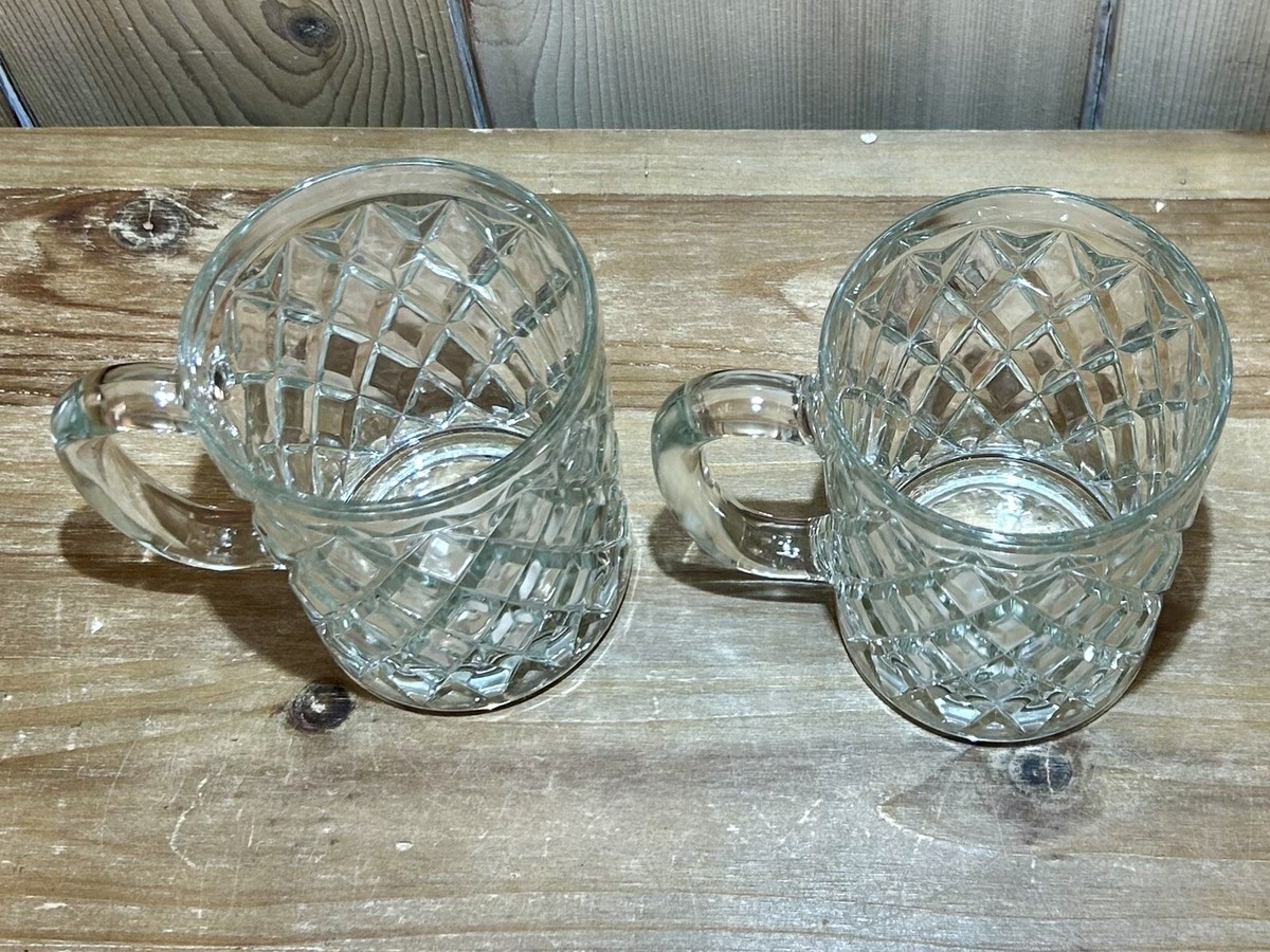 Set Of 2 Vintage Paul Sebastian Arcoroc 24% Lead Crystal Glass