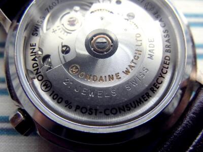 Watch Mondaine 21 Jewels Kiso Orange Wooden Lacquer Swiss Made