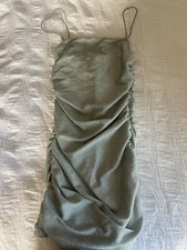 mint green glitter bodycon dress size small