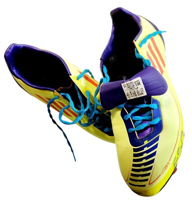 ADIDAS F50 ADIZERO FG * G40341 * 10.5 US * YELLOW/PURPLE * SOCCER