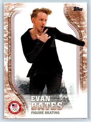 Evan Bates 2018 Topps US Winter Olympic Team Bronze RC USA #US-48
