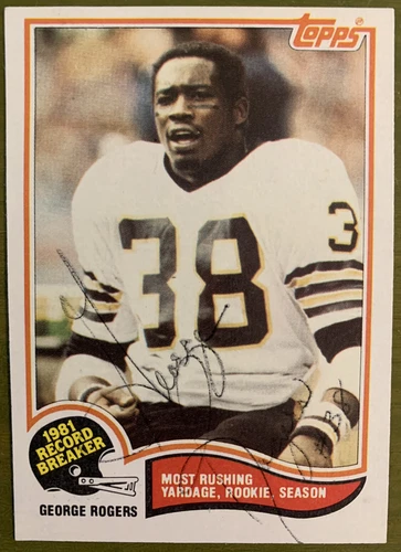 1982 Topps - #5 George Rogers Autographed