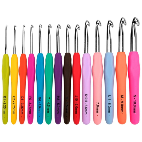 Juego Ganchos de Ganchillo Trébol Amour Acero Pastel 14 Piezas Ergonómico Fácil Agarre Brillante - Imagen 19 de 24