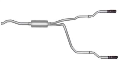 Gibson Performance Exhaust 9508 Cat-Back Dual Split Exhaust System; Aluminized