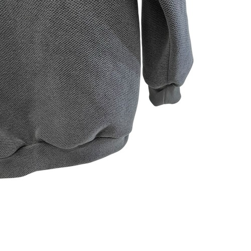 STRAIGHT DOWN 1/2 Zip Golf Pullover Thermal Waffle Knit MDSC Gray Large M - Picture 6 of 10
