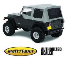 Premium Replacement Soft Top Kit For 1988-1995 Wrangler Yj In Denim Gray