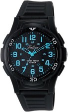 CITIZEN Q Q VP84-852 Watch Falcon Analog 10ATM water resistant Black Blue NEW