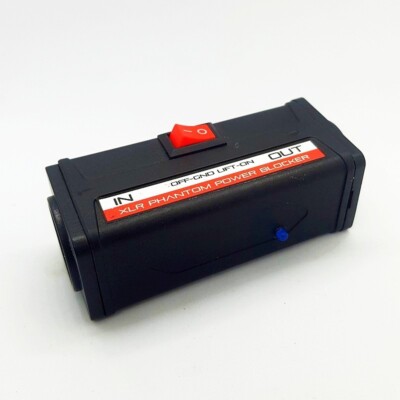 INLINE PHANTOM POWER BLOCKER WITH LED & GND LIFT