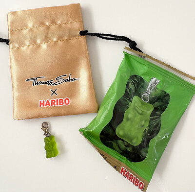 THOMAS SABO   Charm - Haribo Goldbären - Anhänger   Grün Silber   NP 49 Euro