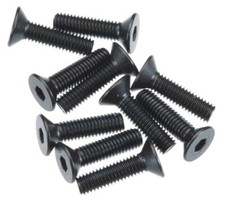 NEW Axial AXA146 M3x12mm Hex Socket Flat Head BLK 10 EXO FREE US SHIP