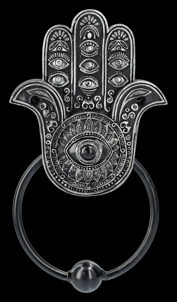 Hamsa Door Knocker - Magical Protection Symbol - EVIL EYE - Drawer Handle Decor