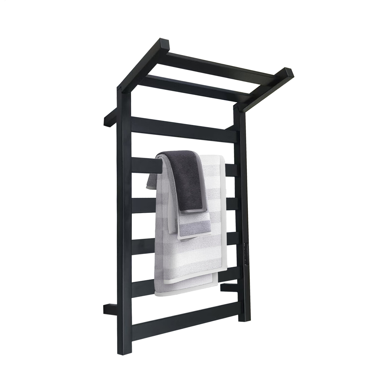 Electric Heated Towel Rack Warmer 8-10 Stainless Steel Bars Drying Rack Bathroom