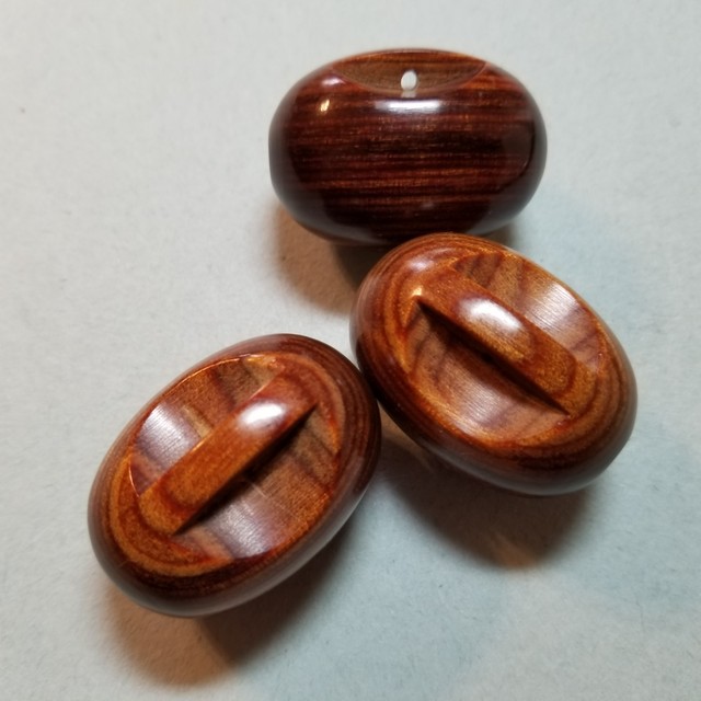 3 VERY LARGE LAMINATED WOOD TOGGLE BUTTONS 1 3/8" LONG 1" THICK eBay