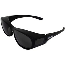 Global Vision Escort Safety Glasses with Smoke Lens Fits over Most Glasses