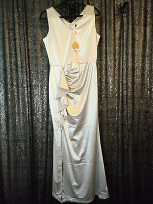 NEW with tags Size L Womens Formal  Full Length Zippered Back Dress-ds846s-