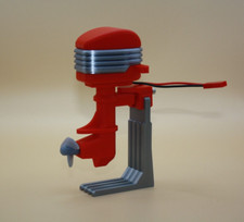 RC Electric Outboard Motor - retro style (Red...