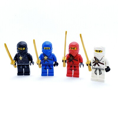 Details about / Lego Ninjago Minifigures Lot of 4 Kai Jay Zane Cole The Golden Weapons