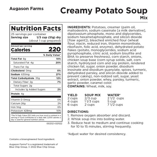 Mix di zuppa di patate cremoso #10 lattina 45 oz - Foto 3 di 7