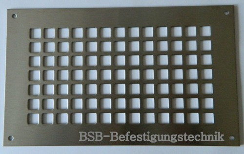 Grille en acier inoxydable 2 mm tôle de ventilation grille de ventilation grille d'évacuation de l'air grille tôle perforée - Photo 16/18
