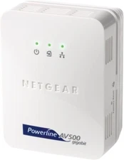 NETGEAR #XAV5001 POWERLINE AV500 GIGABIT ADAPTER WHITE
