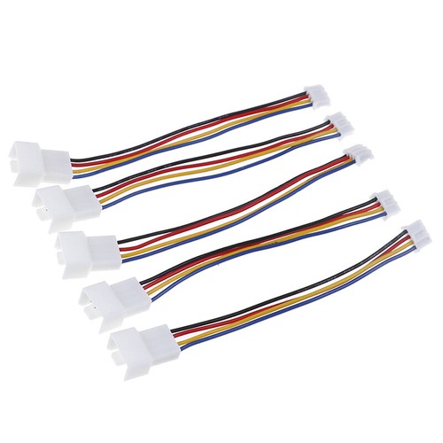 2Pcs Universal small 4 Pin to 3pin 4pin fan PWM connector extension cab-;h - Photo 3/9
