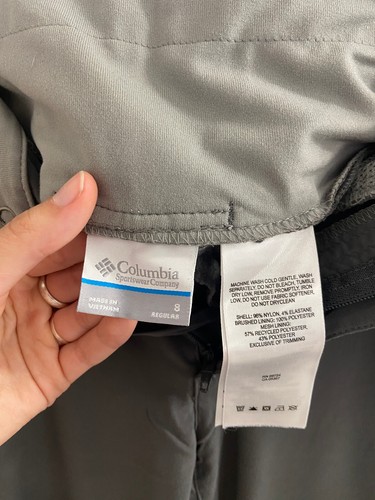 Columbia Womens Gray Omni Shield Convertible Zip Off Pants Size 8 Regular - Picture 6 of 9
