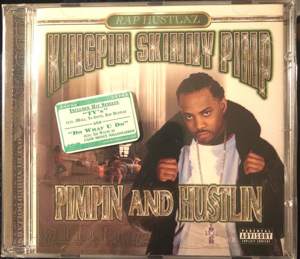 KINGPIN SKINNY PIMP - Pimpin & Hustlin (Factory Sealed CD, 2002