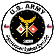 US Army Signal Support Systems Specialist Bumper Sticker Military Decal 5"