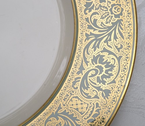 Franciscan Renaissance Crown Green & Gold Dinner Plate Gladding, McBean & CO - Picture 8 of 12