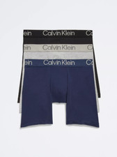 Calvin Klein Ultra Soft Cotton Modal Boxer Briefs Mens 3 Pack XL Underwear - NEW
